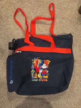 Disney Navy and Red Mickey Magic Kingdom Tote